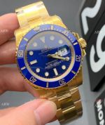 VS Factory 1:1 Best Edition Rolex Submariner 41mm Yellow Gold Blue Watch & 72 Power Reserve
